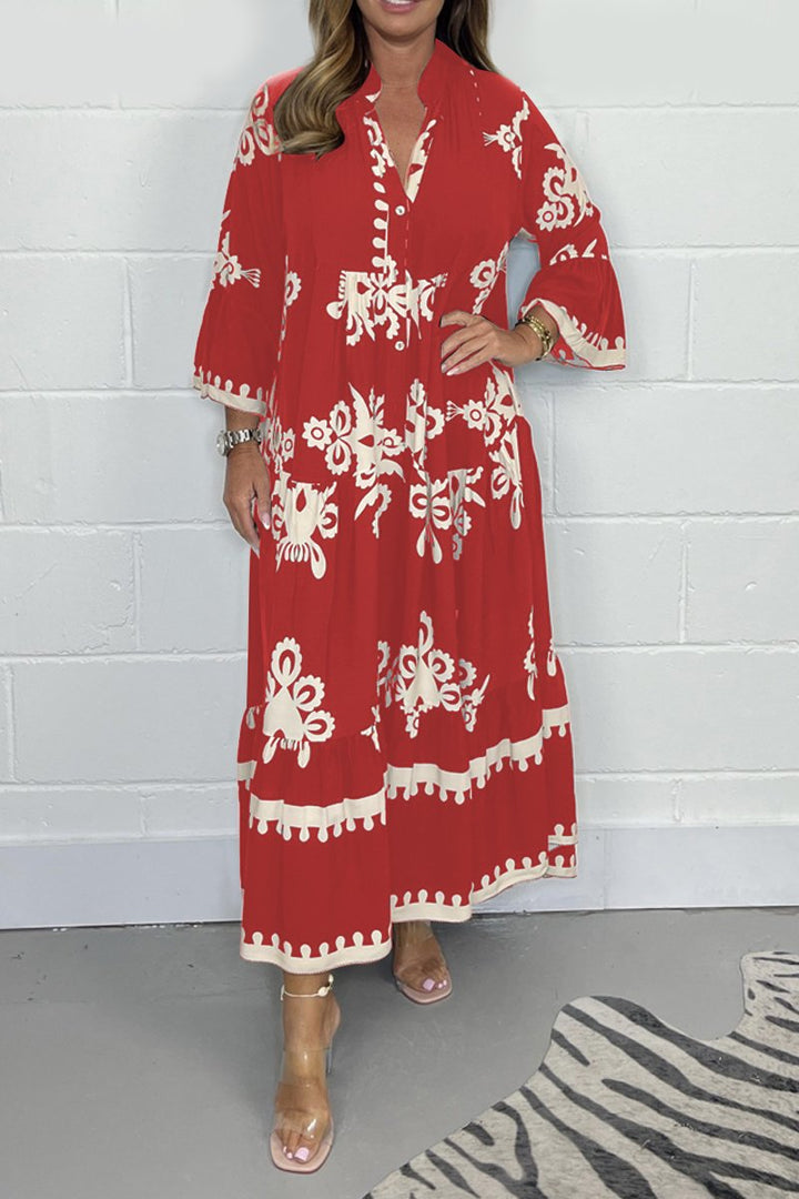 Aisling | Long Printed Maxi Dress