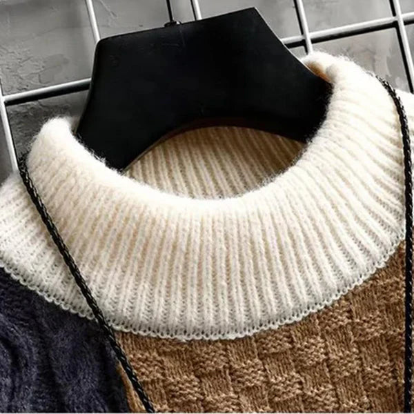 Alice™ - Elegant Patchwork Jumper